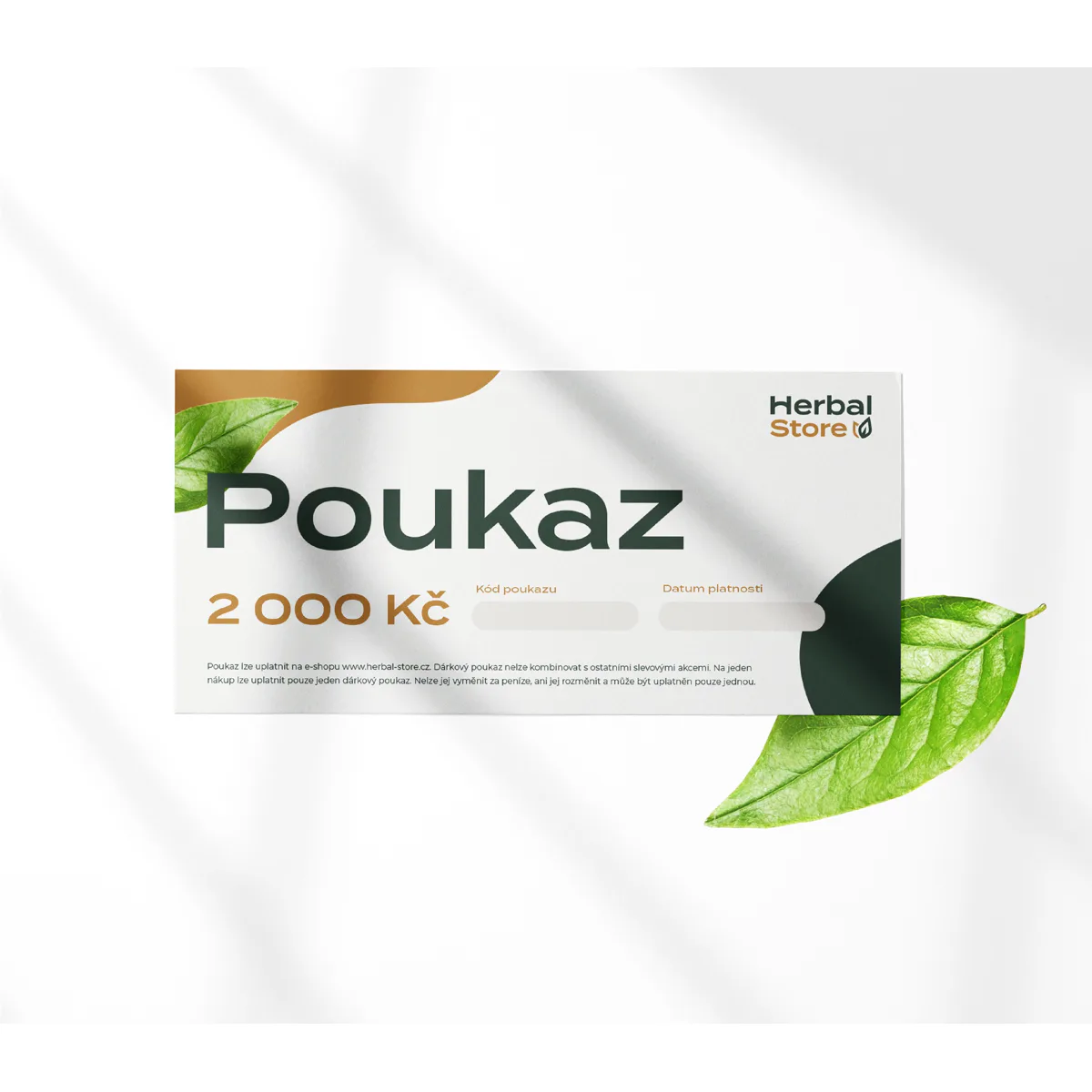 Herbal Store  Dárkový poukaz - 2000 Kč 1 ks