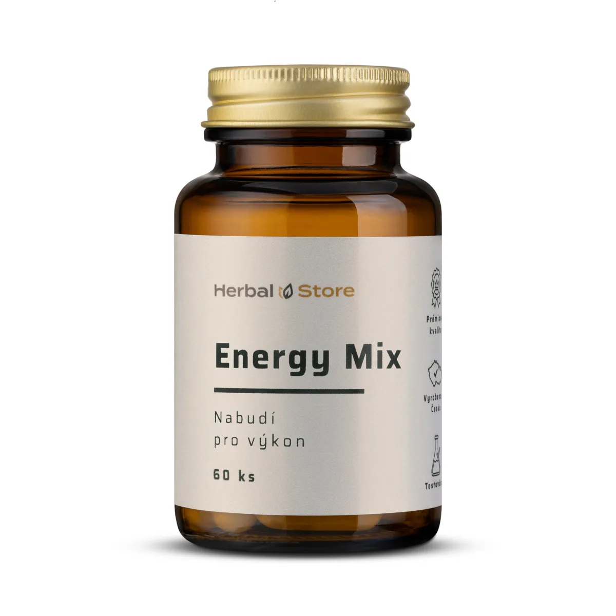 Herbal Store  Energy Mix - Nabudí pro výkon 50 kapslí