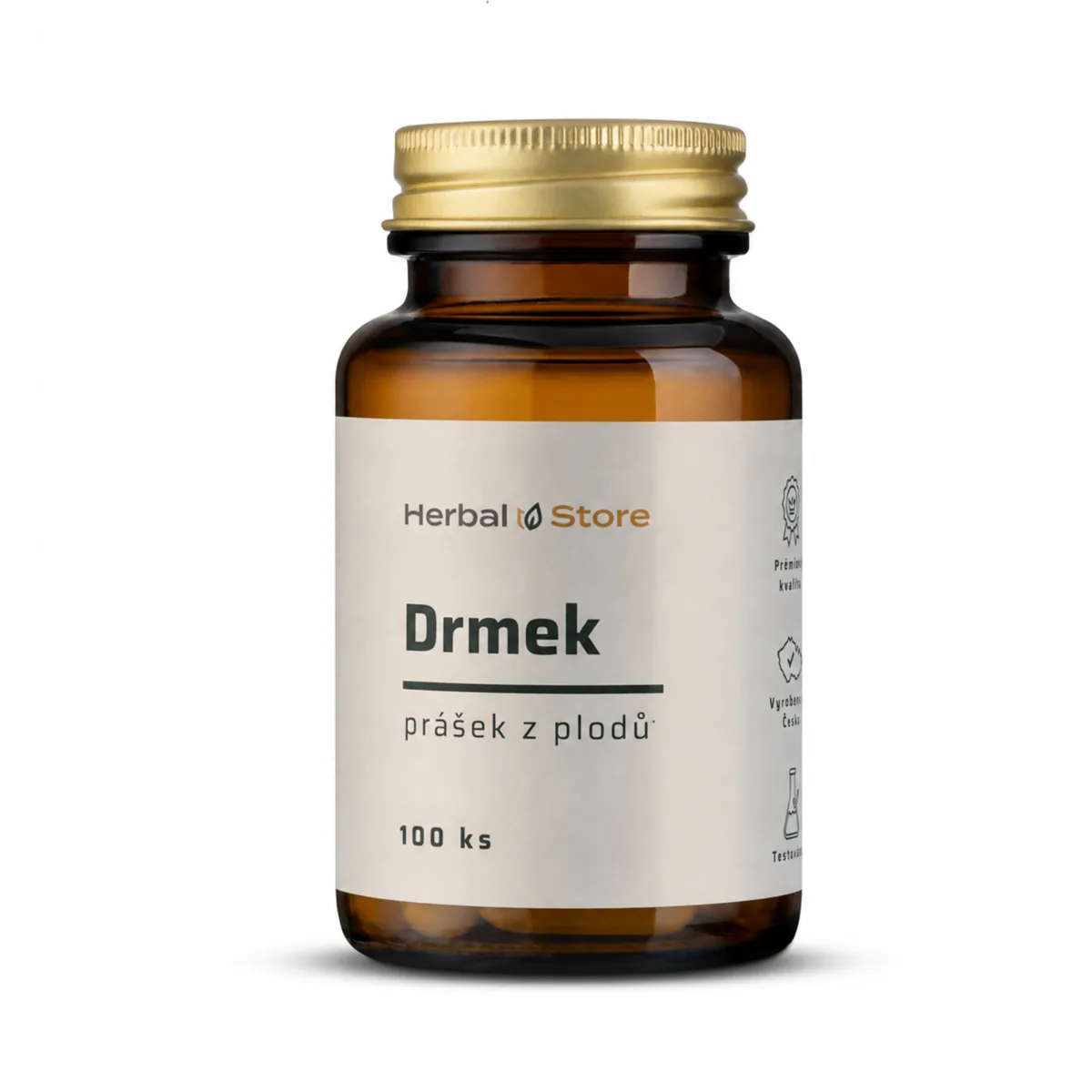 Herbal Store  Drmek kapsle - prášek z plodů 100 kapslí