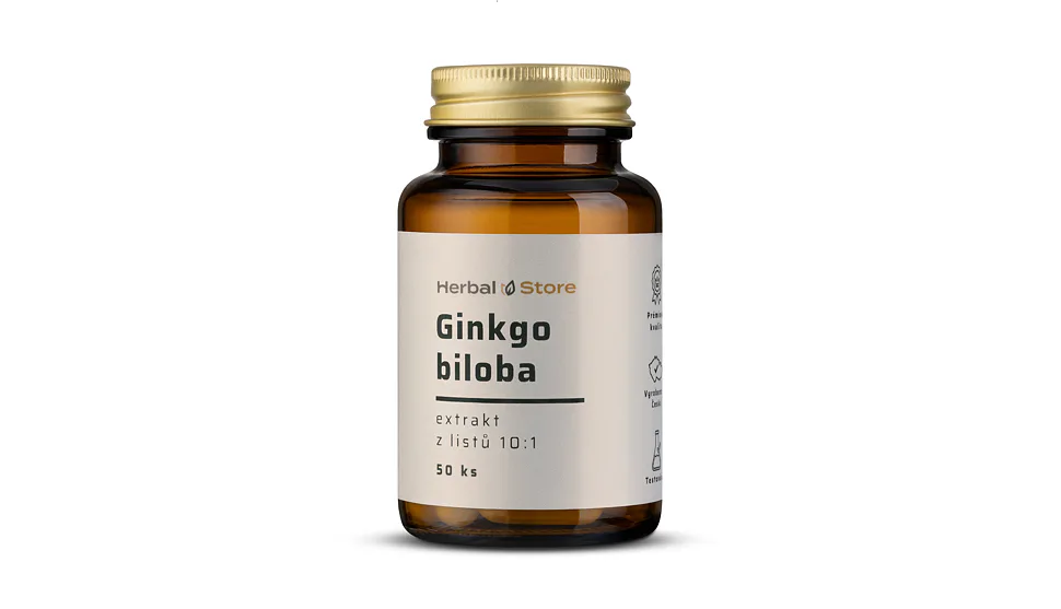 Ginkgo biloba kapsle - extrakt z listů 10:1