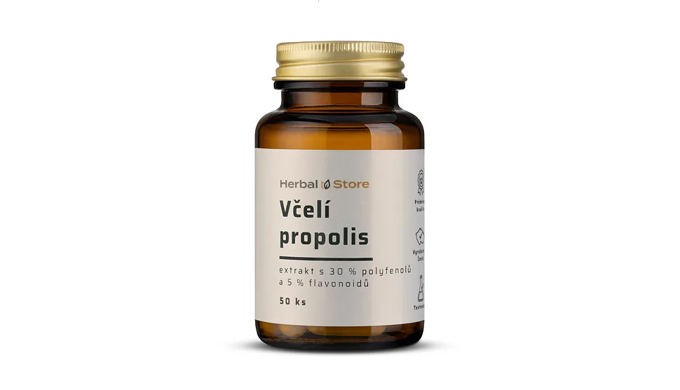 Včelí propolis kapsle - extrakt s 30 % a 5 % flavonoidů